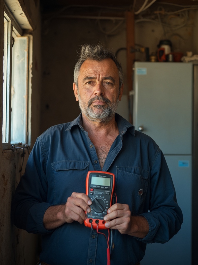 Retrato de Rodrigo Salinas, instalador eléctrico certificado