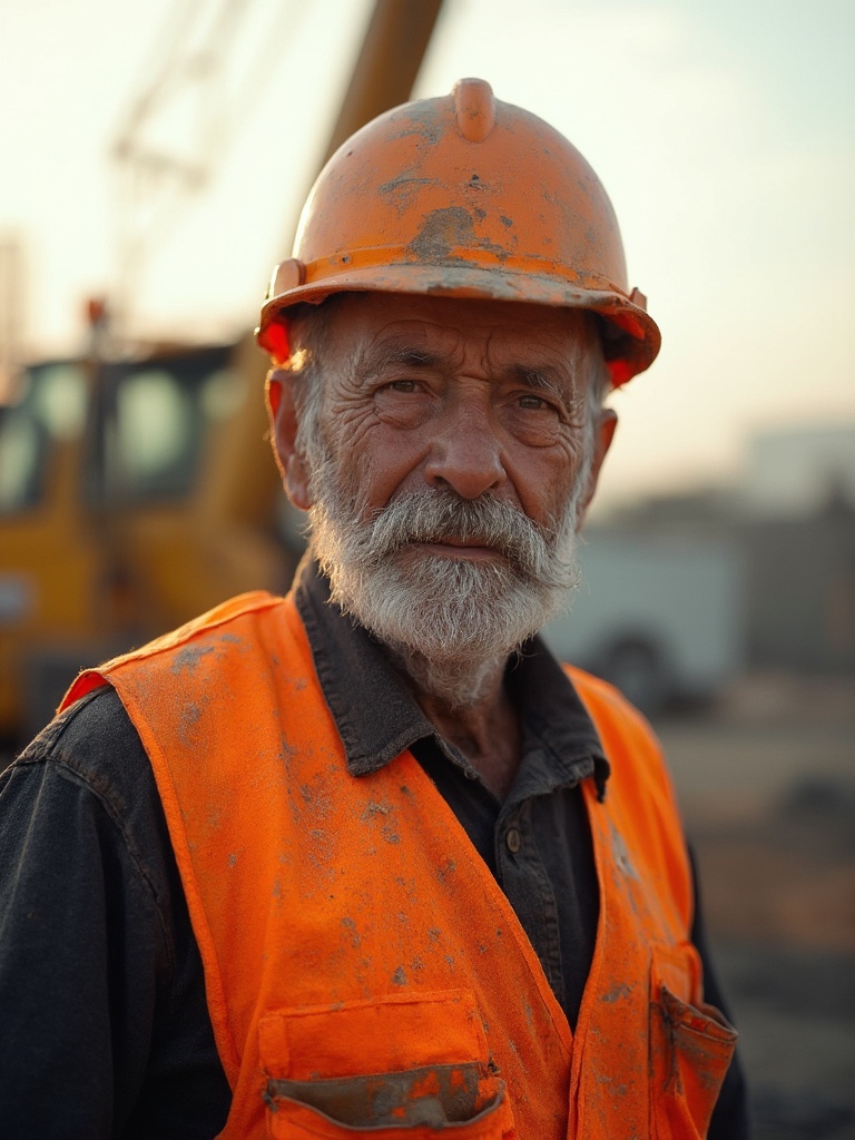 Retrato de Eduardo Cáceres, operador de grúa certificado
