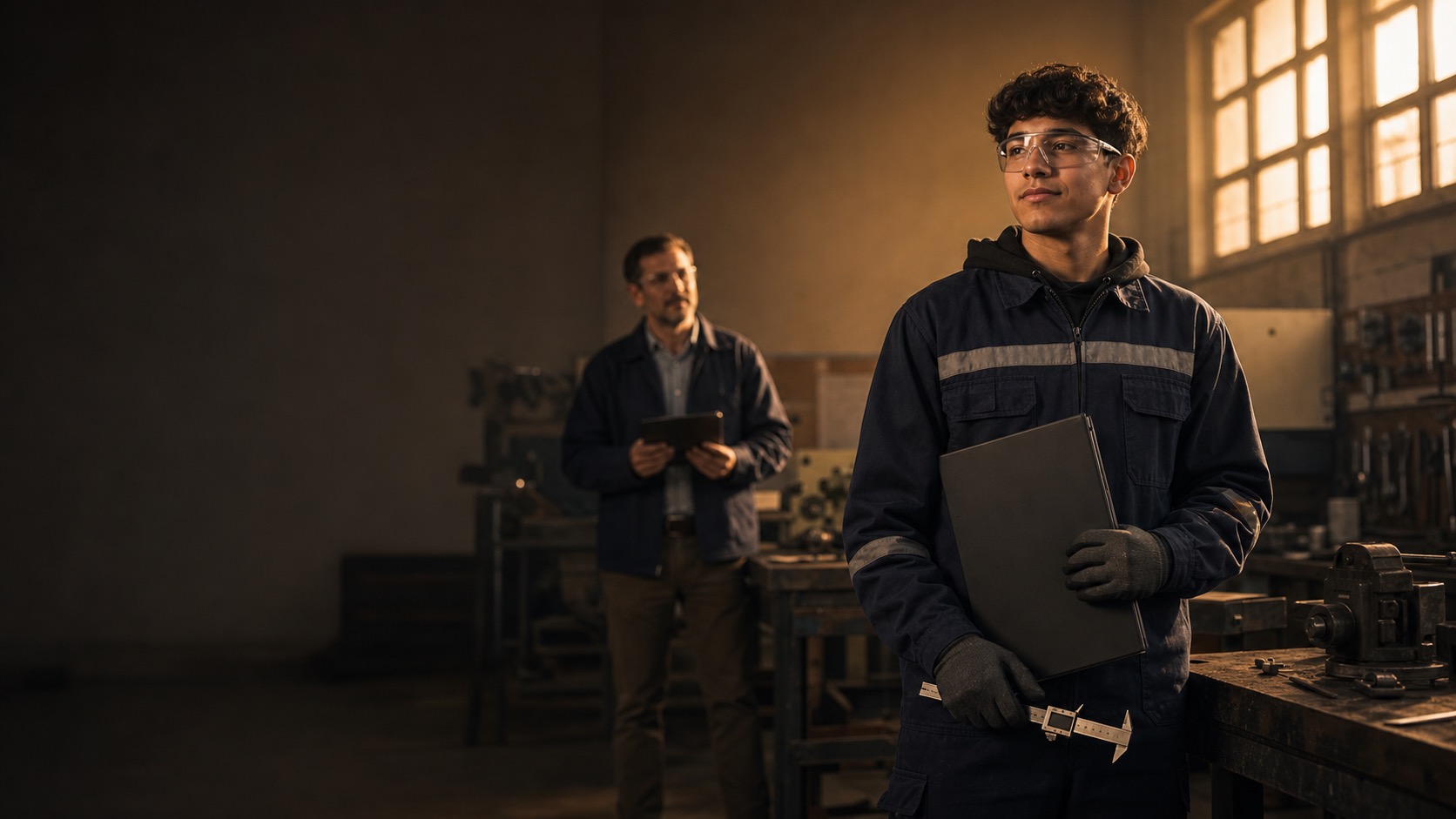 Estudiante técnico en taller